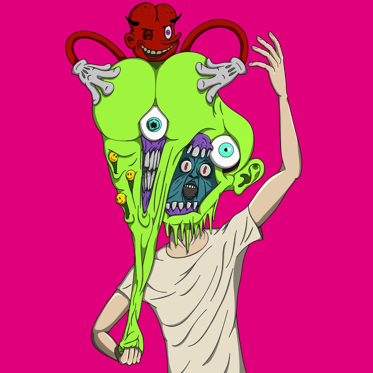 HELP! | Surrealist Art T-Shirt