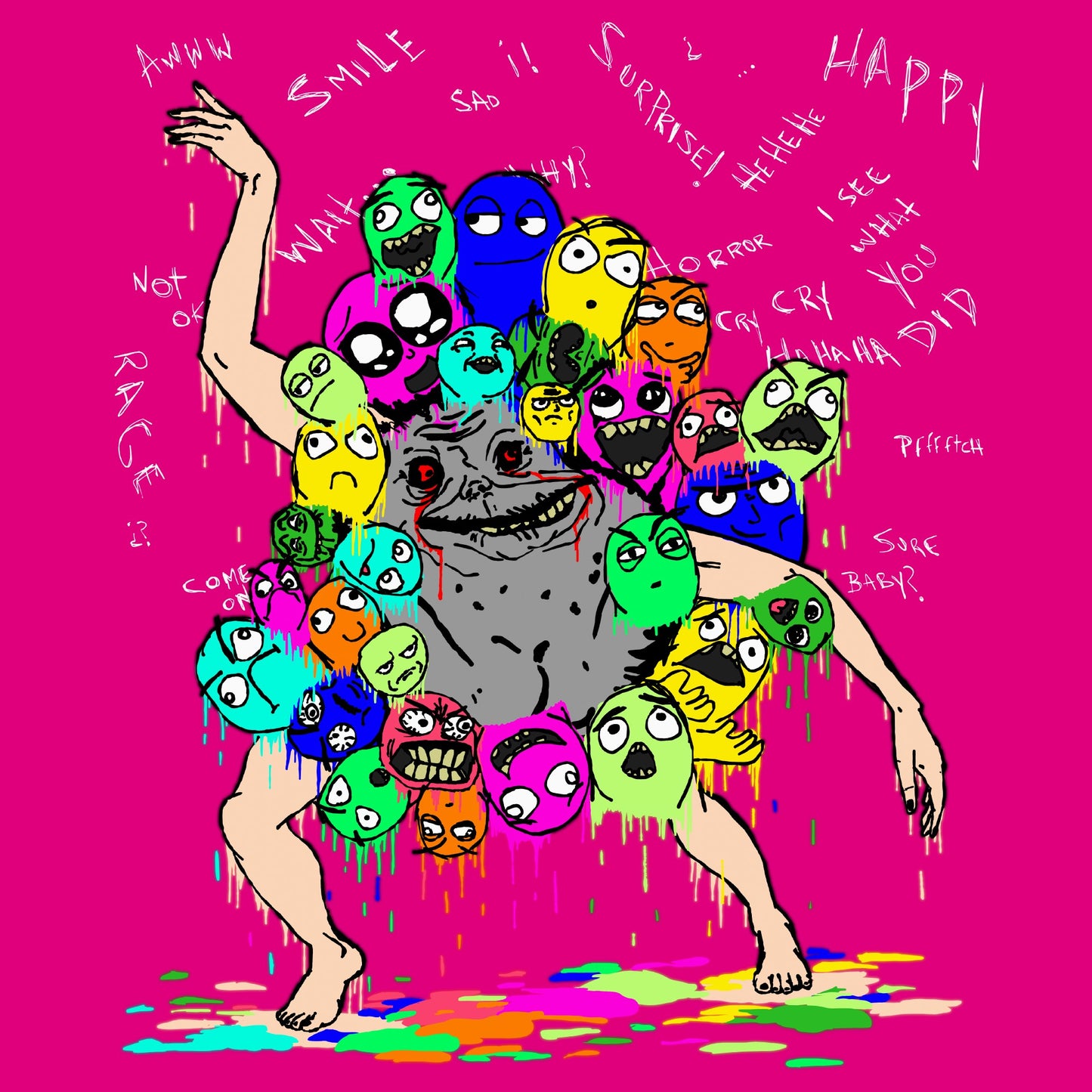Meme Monster | Surrealist Art T-Shirt